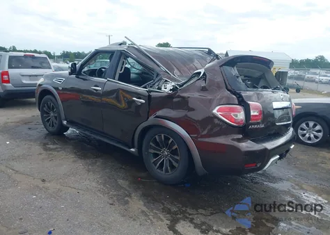 2017 Nissan Armada Platinum из США, поврежденный, VIN JN8AY2NF0H9301014